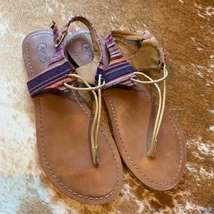 Multicolored sandals